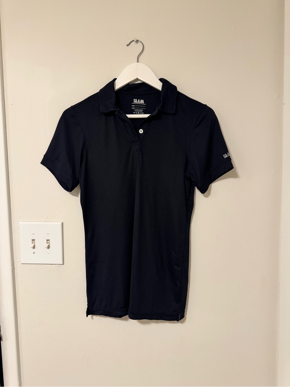 Black Women's Short Sleeve Polo